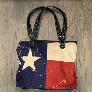 NWOT Montana West handbag TEXAS Lone Star flag print. Gorgeous
